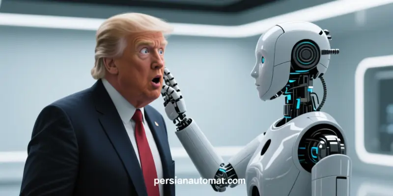 سیلی خوردن ترامپ با هوش مصنوعی + فیلم